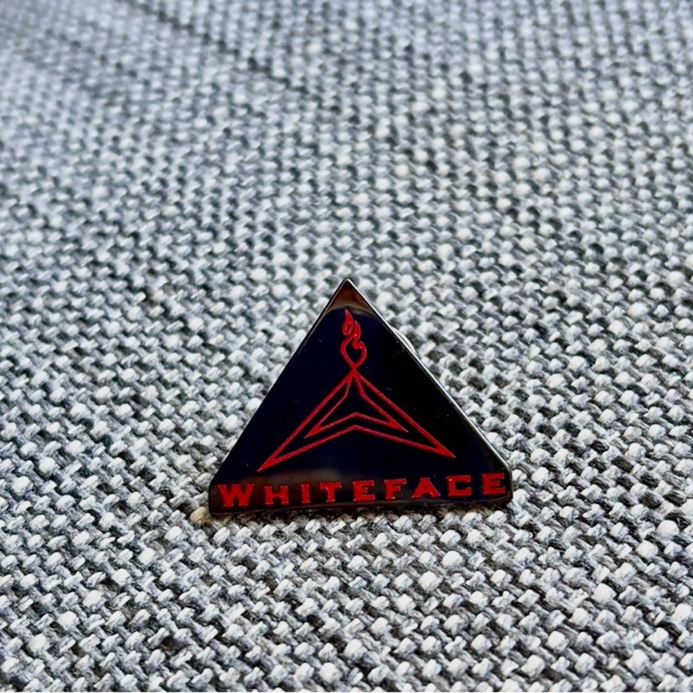 Whiteface lapel pin